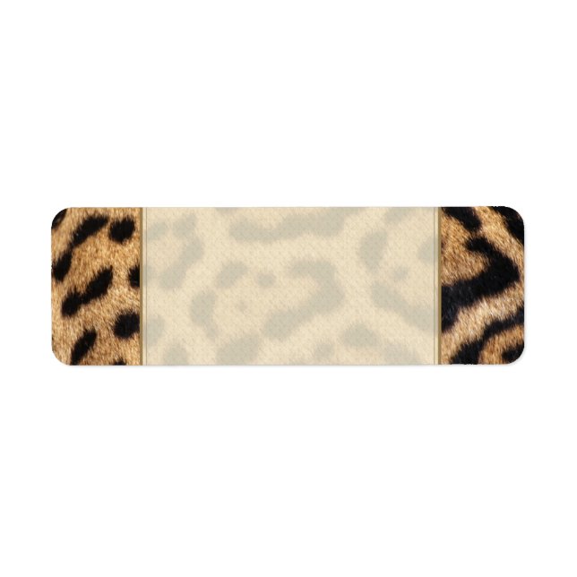 Jaguar Fur Photo Print Label (Front)