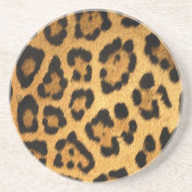 Jaguar Fur Print Drink Coaster (Front)