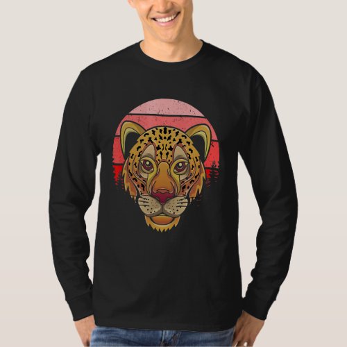 Jaguar Head Animal Wild Life Nature Animal Head T_Shirt