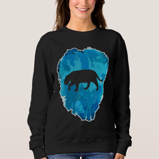 Jaguar In An Ice Block For Eternity Sweatshirt (Front)