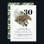 Jaguar Jungle Animal Print Get Wild 30th Birthday Invitation<br><div class="desc">Can be fully customized to suit your needs.
© Gorjo Designs. Made for you via the Zazzle platform. 

// Need help customizing your design? Got other ideas? Feel free to contact me (Zoe) directly.

Optional: Background color and fonts can be changed to match your theme.</div>