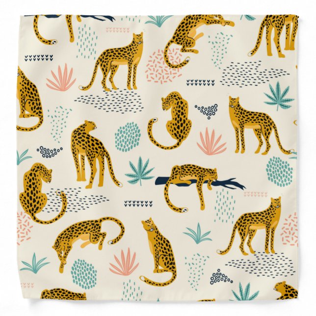 Jaguar Jungle Print Bandana (Front)