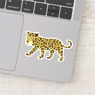 Jaguar, Leopard Cat Jungle Die Cut Sticker