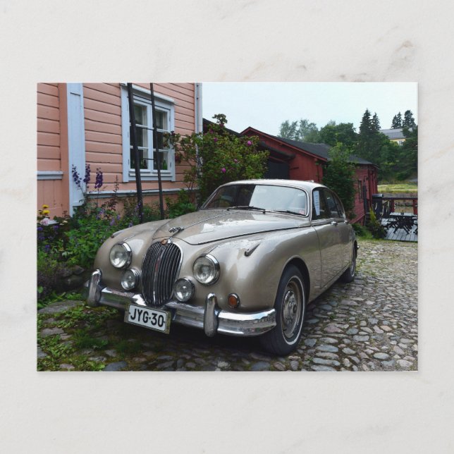 Jaguar Mark 2 in Porvoo, Finland Postcard (Front)