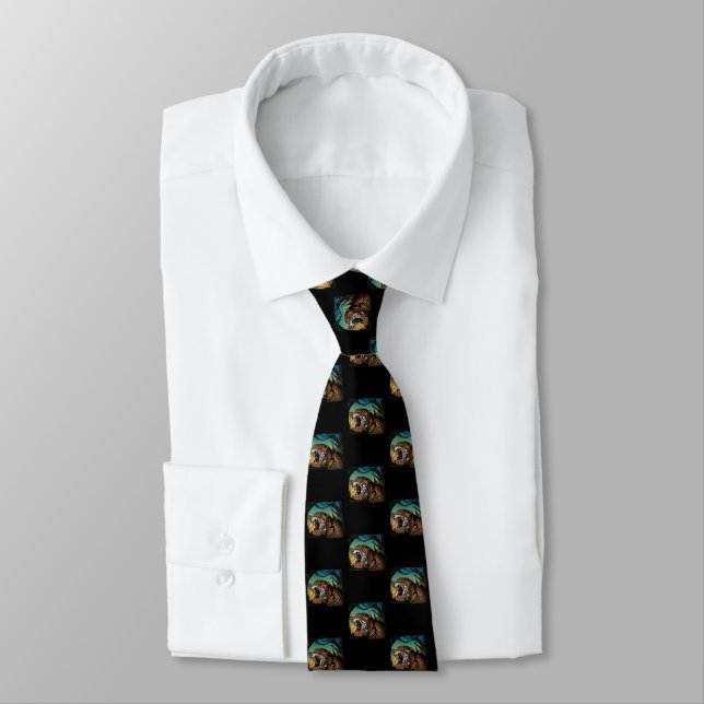 Jaguar Neck Tie (Tied)