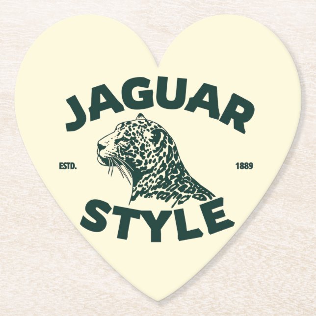 Jaguar Paper Coaster (Front)