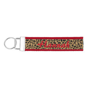 Jaguar Pattern Custom Wrist Key Chain