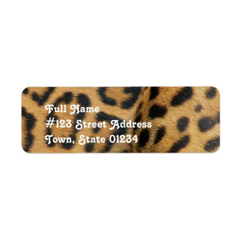 Jaguar Pattern Return Address Label