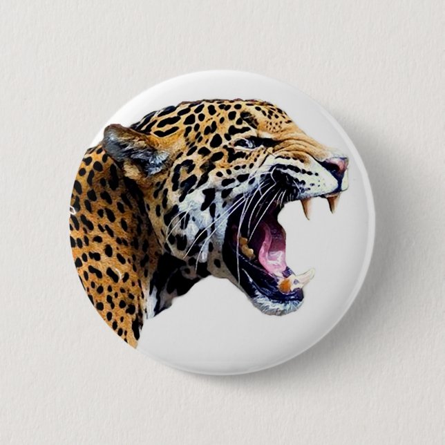 jaguar pinback button (Front)