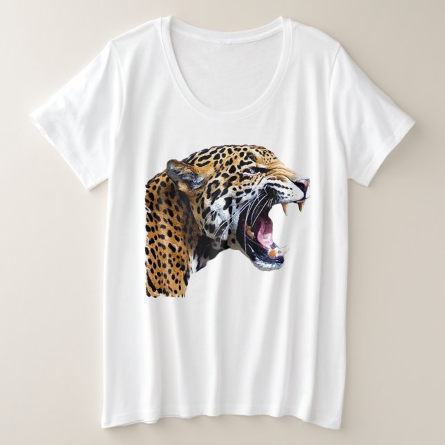 Jaguar Plus Size T-Shirt (Design Front)