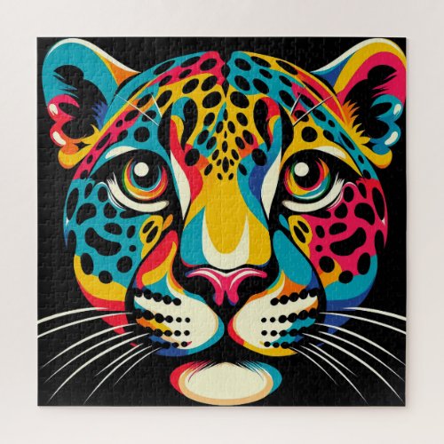 Jaguar Pop Art 600 Piece Puzzle