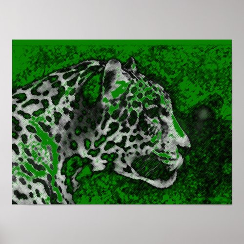 Jaguar Pop Art Poster