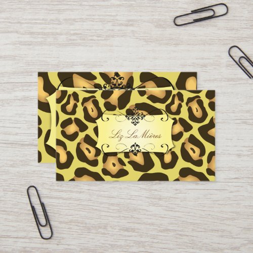 Jaguar print business cards
