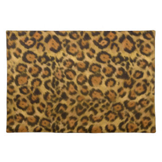 Jaguar Print, Jaguar Fur Pattern, Jaguar Spots Placemat