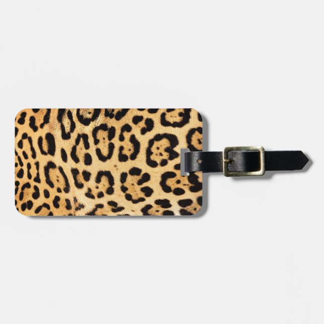 Jaguar Print Luggage Tag (Front Horizontal)
