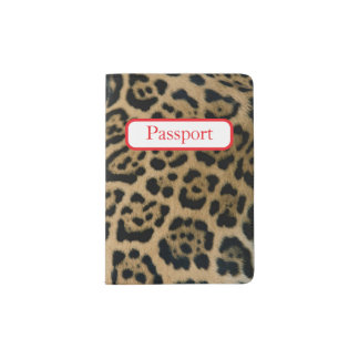 Jaguar Print Passport Holder