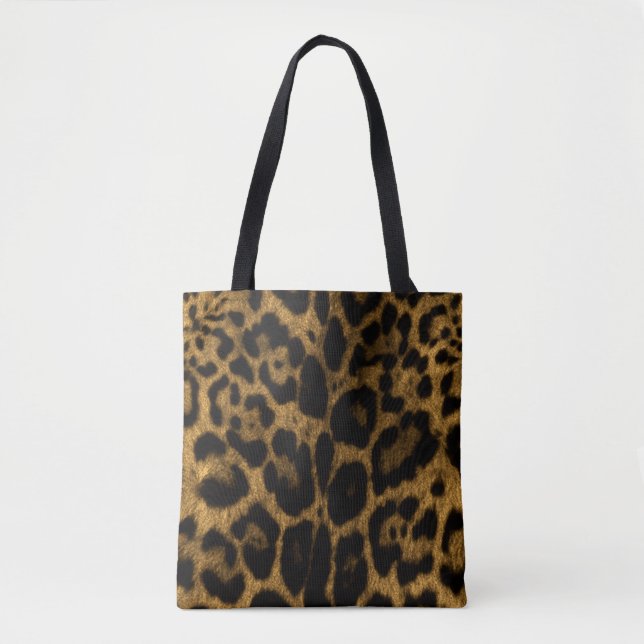 Jaguar Print Tote Bag (Front)