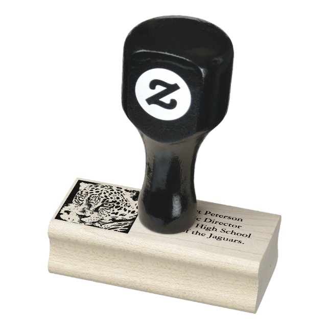 Jaguar Profile Rubber Stamp (Stamp)