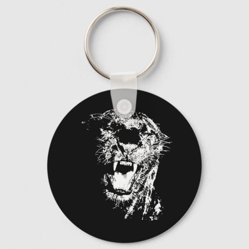 Jaguar Roaring Keychain