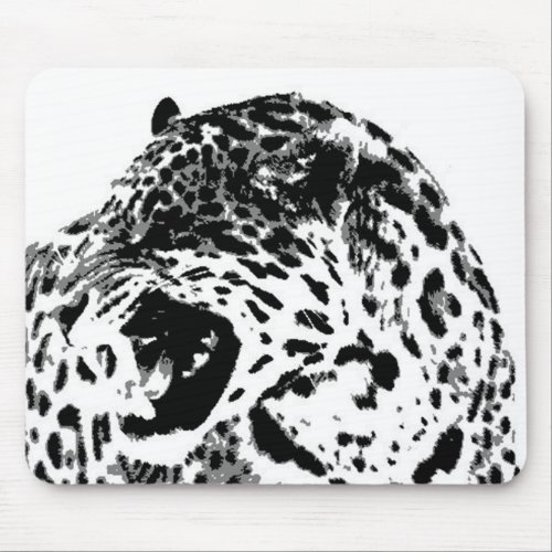 Jaguar Roaring Mouse Pad