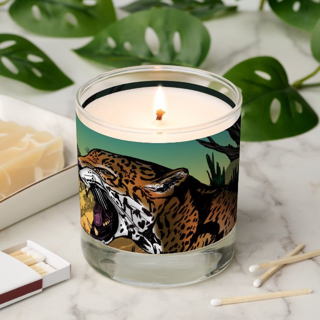Jaguar Scented Candle (Lit)