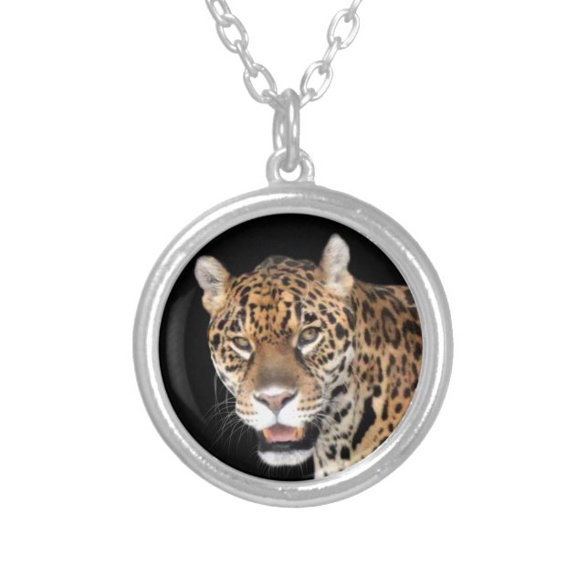 Jaguar Silver Plated Necklace (Front)