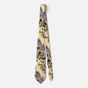 Jaguar skin, snakes, African, exotic Neck Tie