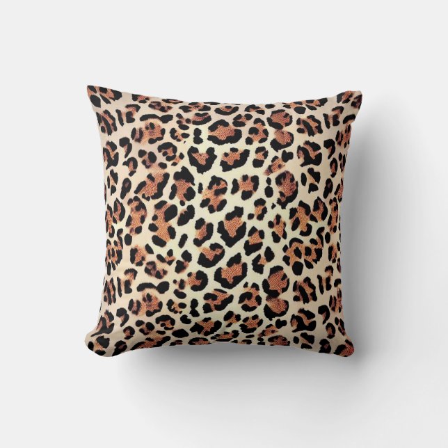 Jaguar skin throw pillow (Front)