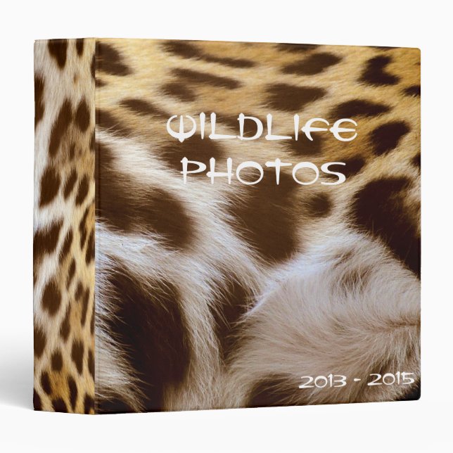 Jaguar Spots Photo Album (Binder) 3 Ring Binder (Front/Spine)
