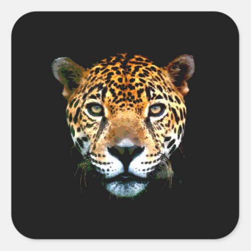 Jaguar Square Sticker