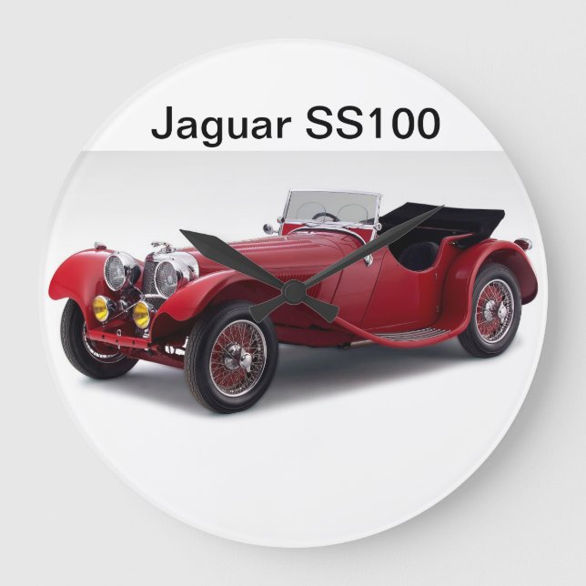 Jaguar SS100 Large Clock (Front)