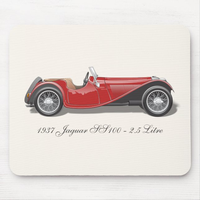 Jaguar SS100 Mousepad (Front)