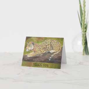 Jaguar thank you card