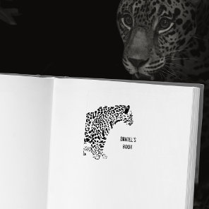Jaguar This Book Belongs to Rubber Stamp