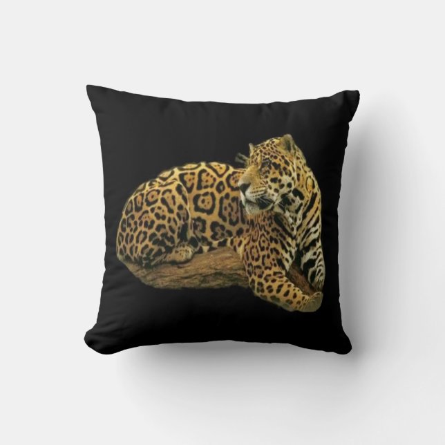 Jaguar Throw Pillow (Front)