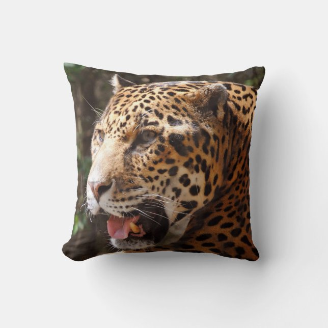 Jaguar Throw Pillow (Front)