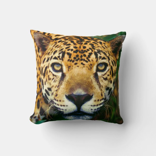 Jaguar Throw Pillow (Front)