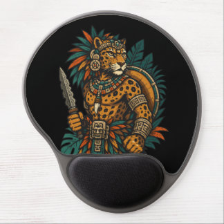 Jaguar Tribal Warrior Vintage Gel Mouse Pad