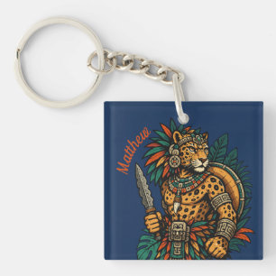 Jaguar Tribe's Brave Warrior Keychain