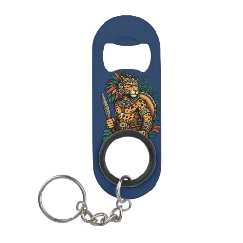 Jaguar Tribe's Brave Warrior Keychain Bottle Opener