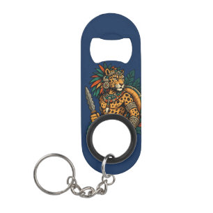 Jaguar Tribe's Brave Warrior Keychain Bottle Opener