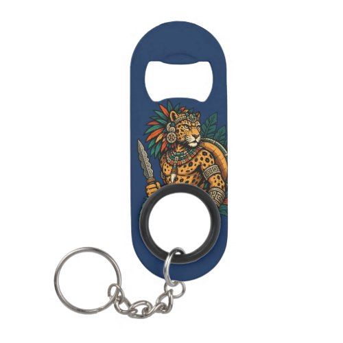 Jaguar Tribe's Brave Warrior Keychain Bottle Opener