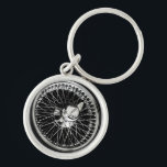 Jaguar Wheel Keychain<br><div class="desc">Abstract of a classic Jaguars wheel.</div>