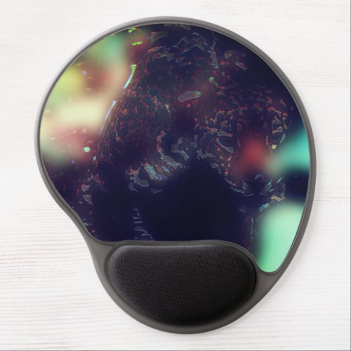 Jaguar with darkened effect and soft colour flares gel mouse pad