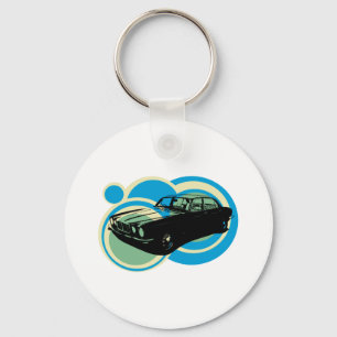 Jaguar XJ6 classic british car Keychain