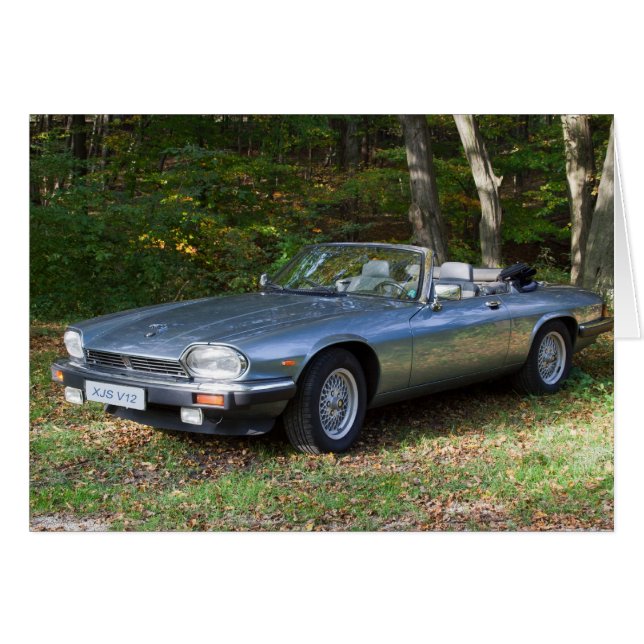 Jaguar XJS V12 Cabriolet Cards (Front Horizontal)