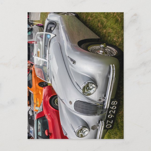 Jaguar XK120 convertible sports car Postcard (Front)