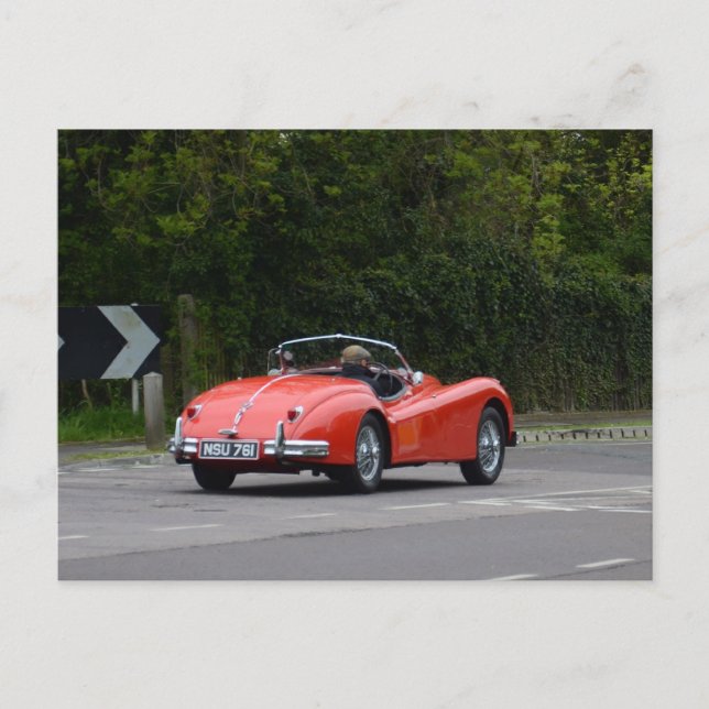 Jaguar XK140 Postcard (Front)