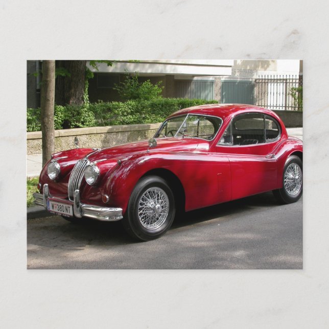 Jaguar XK 120 FHC Postcard (Front)