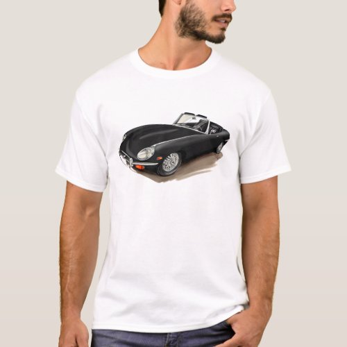 Jaguar XKE Black Car T_Shirt